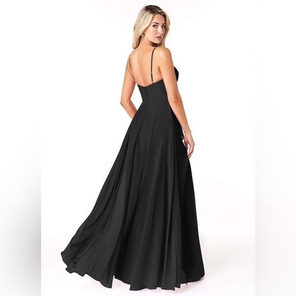 Azazie Black Emerald Gown NWT A4 Bridesmaid Prom Wedding Guest Evening Dress - Picture 10 of 10